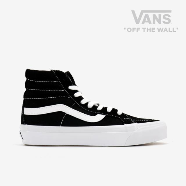 ・VANS Premium｜Sk8-Hi Reissue 38 Lx Suede Canvas/ ヴァンズ/スケート ハイ リイシュー ラックス スエード キャンバス/ブラックｘホワイト #