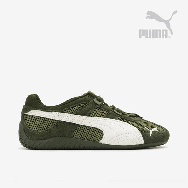 ・PUMA｜W Speedcat Go Mesh Maryjane/ プーマ/スピードキャット ゴー メッシュ メリージェーン/ダークオリーブｘウォームホワイト #