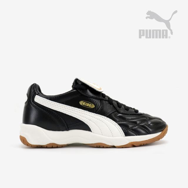 ・PUMA｜King Indoor Leather/ プーマ/キング インドア レザー/プーマブラックｘウォームホワイト #