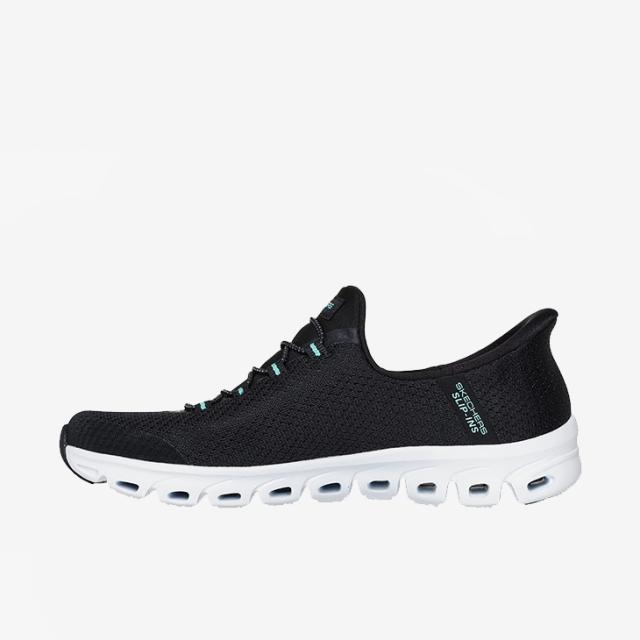 ・SKECHERS｜W Slip-Ins Glide-Step Pursuit/ スケッチャーズ/スリップインズ グライドステップ パースート/ブラックｘターコイズ #