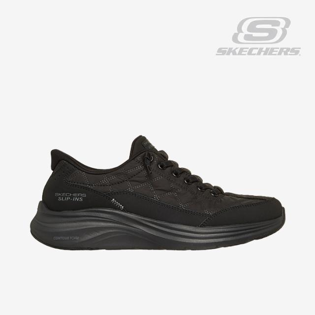 ・SKECHERS｜W Slip-Ins Contour Foam Cozy Fit/ スケッチャーズ/スリップインズ コンツアー フォーム コージー フィット/ブラックｘブラック #