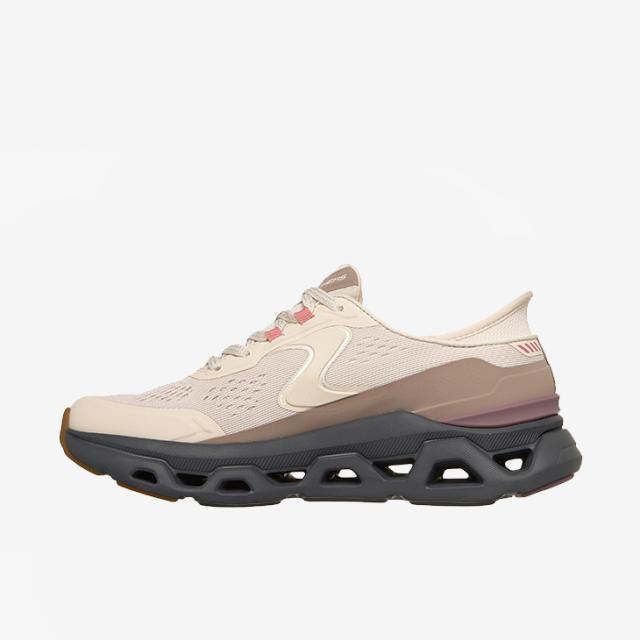 ：SKECHERS｜W Slip-Ins Glide-Step Atlus/ スケッチャーズ/スリップインズ グライド ステップ アルタス/ナチュラルｘグレー #_5