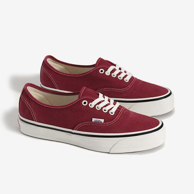 ・VANS Premium｜Authentic 44 Lx Washed 12oz Duck Canvas/ ヴァンズ/オーセンティック ラックス ウォッシュド 12オンス ダック キャンバス/ボルドーレッド #