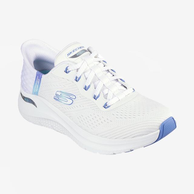 ：SKECHERS｜W Slip-Ins Arch Fit 2.0 Easy Chic/ スケッチャーズ/スリップインズ アーチ フィット イージー シック/ホワイトｘブルー #_2