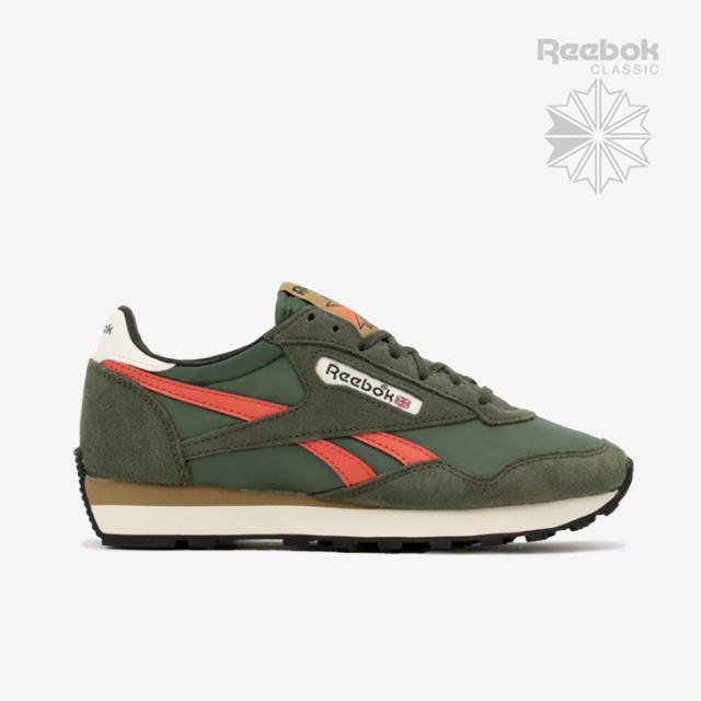 ・REEBOK｜Aztec II Running Suede Nylon/ リーボック/アズテック II ランニング スエード ナイロン/グリットグリーンｘセミオレンジ #