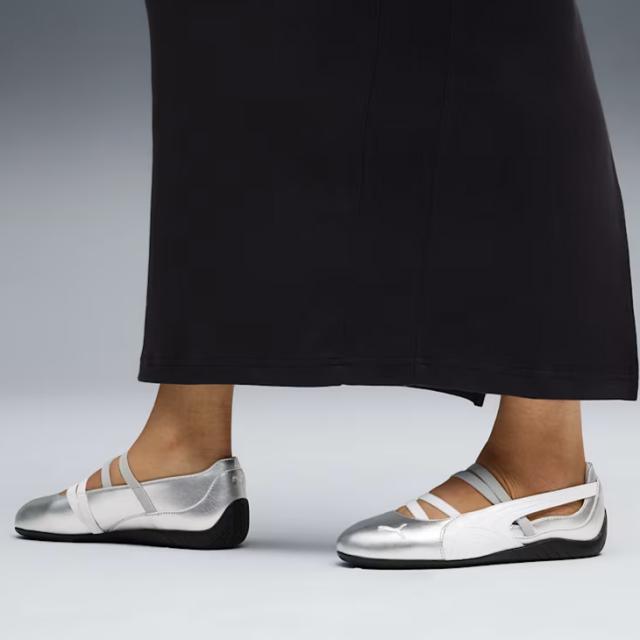 ・PUMA｜W Speedcat Ballet Metallic Leather/ プーマ/スピードキャット バレエ メタリック レザー/プーマシルバーｘプーマホワイト #_9