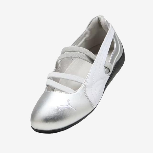 ・PUMA｜W Speedcat Ballet Metallic Leather/ プーマ/スピードキャット バレエ メタリック レザー/プーマシルバーｘプーマホワイト #_2