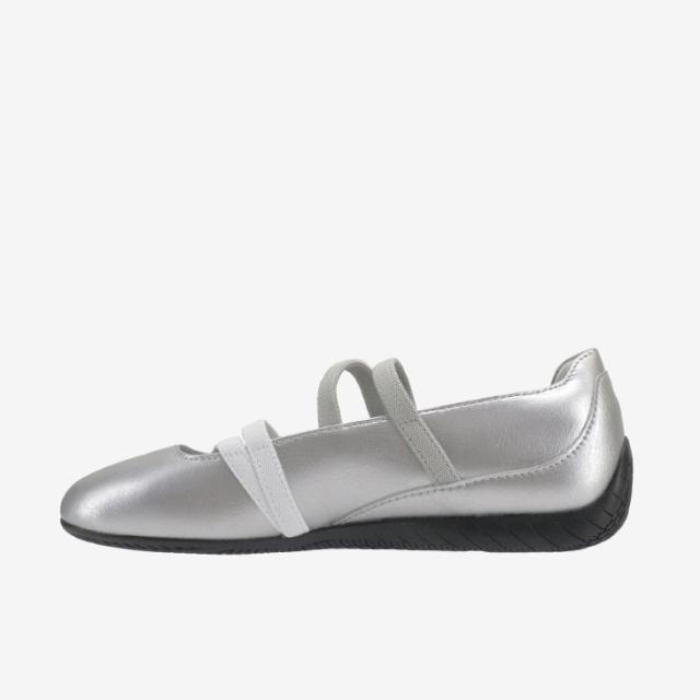 ・PUMA｜W Speedcat Ballet Metallic Leather/ プーマ/スピードキャット バレエ メタリック レザー/プーマシルバーｘプーマホワイト #_5