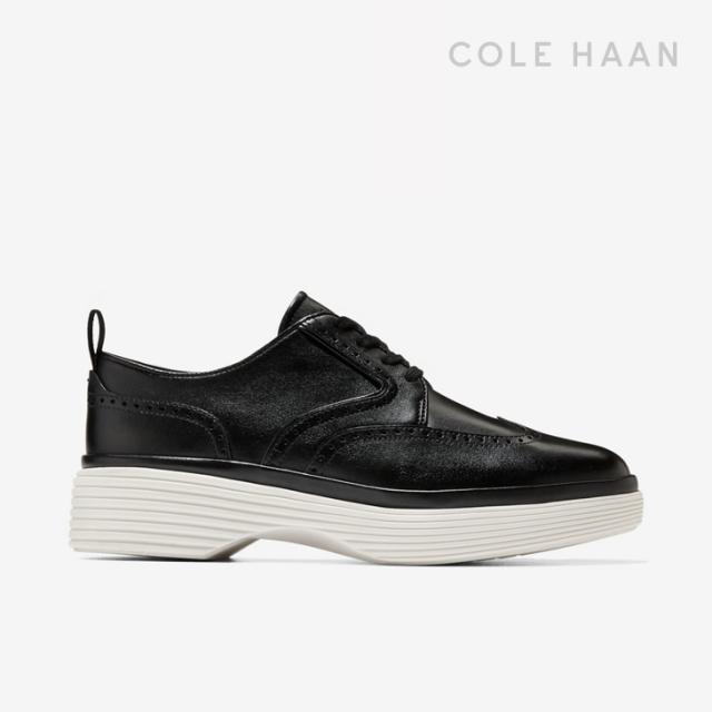 ・COLE HAAN｜W OriginalGrand City Platform Wing Oxford Leather/ コール ハーン/オリジナルグランド シティ プラットフォーム ウィング オックスフォード レザー/ブラック #