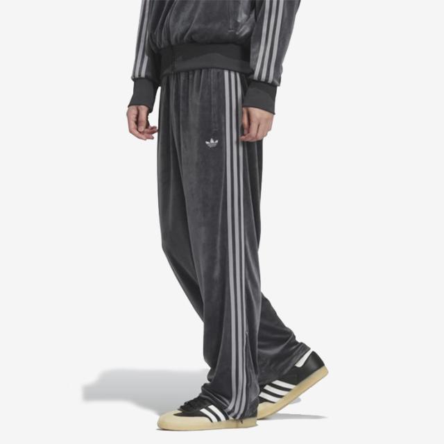 ：ADIDAS Originals｜Firebird Track Pants Jersey Velour/ アディダス/ファイヤーバード トラック パンツ ジャージ ベロア/ダークグレー #_1