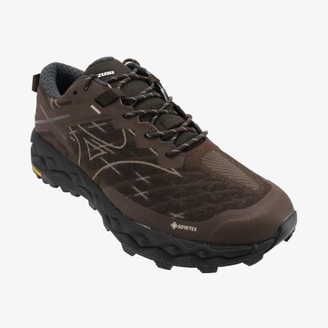 ・MIZUNO｜Wave Mujin LS GTX RB-LINE Vibram/ ミズノ/ウェーブ ムジン ライフスタイル ゴアテックス ランバード ビブラム/ダークブラウンｘブラウンｘブラック #
