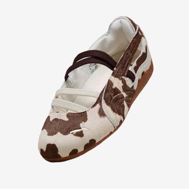 ・PUMA｜W Speedcat Ballet Cow Pony Hair/ プーマ/スピードキャット バレエ カウ ポニー ヘアー ハラコ/チョコレートブラウンｘウォームホワイト # PUMA｜W Speedcat Ballet Cow Pony Hair/ プーマ/スピードキャット