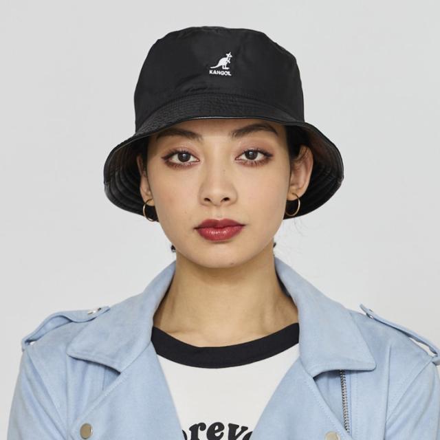 ：KANGOL｜Japan SMU Faux Leather Reversible Short Bucket Hat/ カンゴール/ジャパン リミテッド フェイク レザー リバーシブル ショート バケット ハット/ブラック #_7