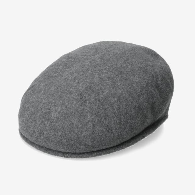 ：KANGOL｜Wool 504 Hunting/ カンゴール/ウール ハンチング バックトゥフロント ベレー/ダークフランネル #_1
