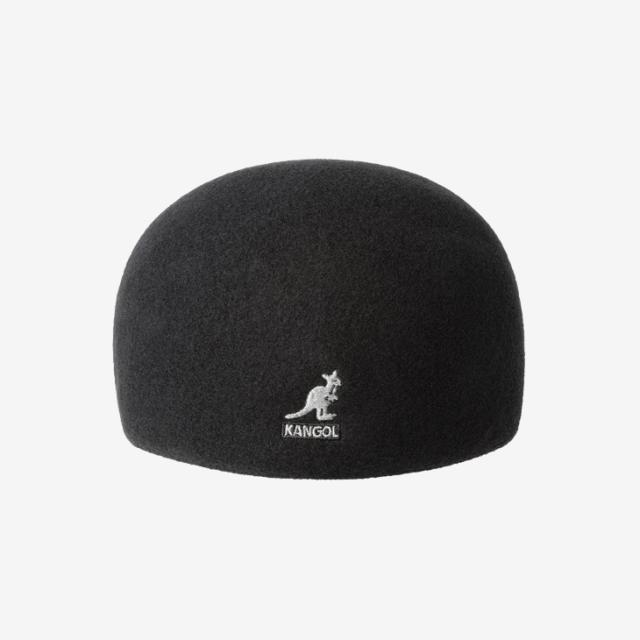 ：KANGOL｜Seamless Wool 507 Hunting/ カンゴール/シームレス ウール ハンチング/ブラック #_1