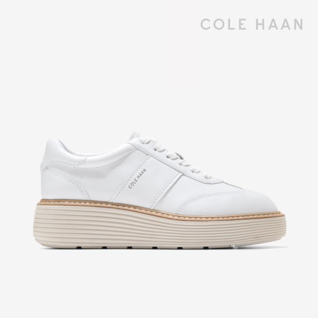 ・COLE HAAN｜W OriginalGrand Max Platform Sneaker Leather/ コール ハーン/オリジナルグランド マックス プラットフォーム スニーカー レザー/ホワイト #