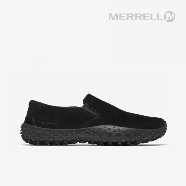 ：MERRELL｜Wrapt Slip-On Barefoot Suede Quantum Grip/ メレル/ラプト スリッポン ベアフット スエード クァンタム グリップ/ブラック #