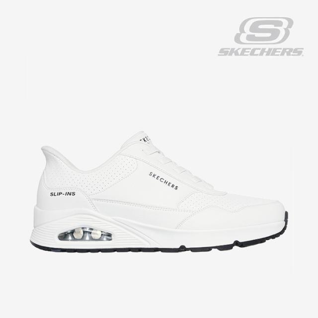 ・SKECHERS｜Slip-Ins Uno Banksia Luxe Wide Fit/ スケッチャーズ/スリップインズ ウノ バンクシア ラックス ワイド フィット/ホワイト #