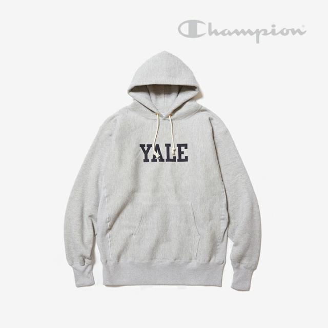 ・CHAMPION｜True To Archives Reverse Weave Hooded Yale/ チャンピオン/トゥルー トゥ アーカイブス リバース ウィーブ フーデッド イエール/シルバーグレー #