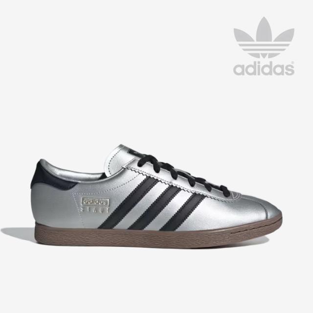 ：ADIDAS Originals｜Stadt Metallic Leather/ アディダス/シュタット レザー/シルバーメタリックｘコアブラック #