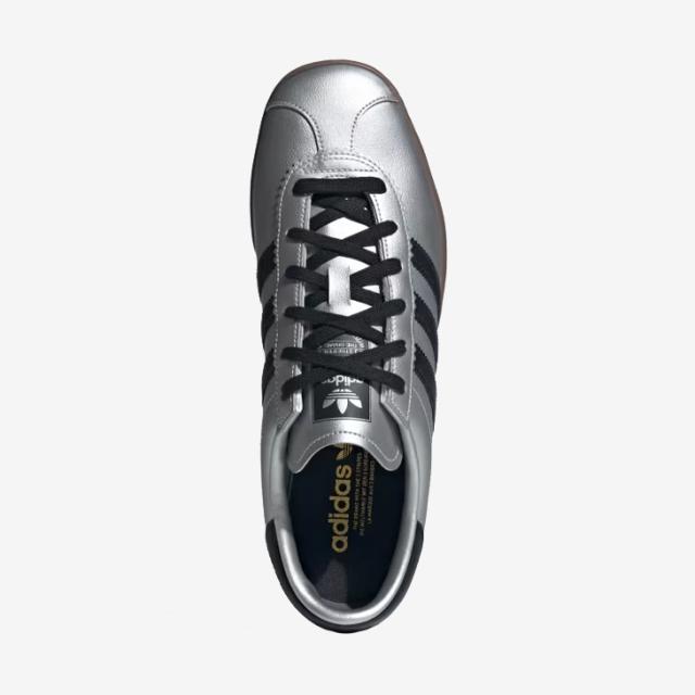 ：ADIDAS Originals｜Stadt Metallic Leather/ アディダス/シュタット レザー/シルバーメタリックｘコアブラック #_3