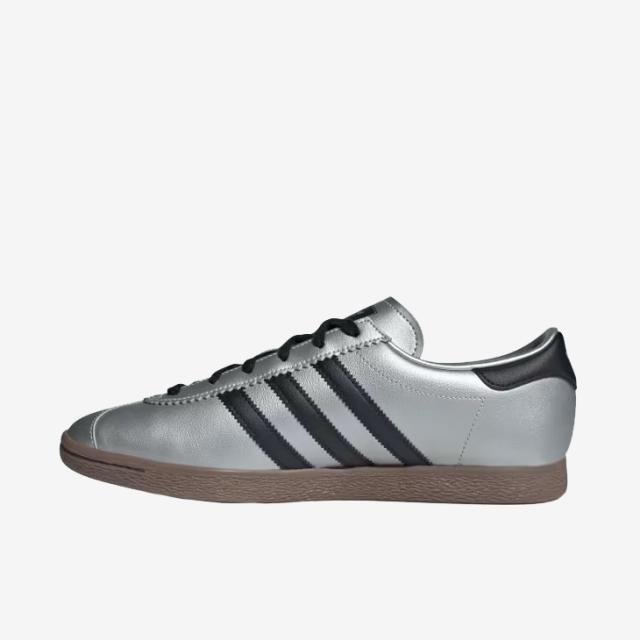 ：ADIDAS Originals｜Stadt Metallic Leather/ アディダス/シュタット レザー/シルバーメタリックｘコアブラック #_5