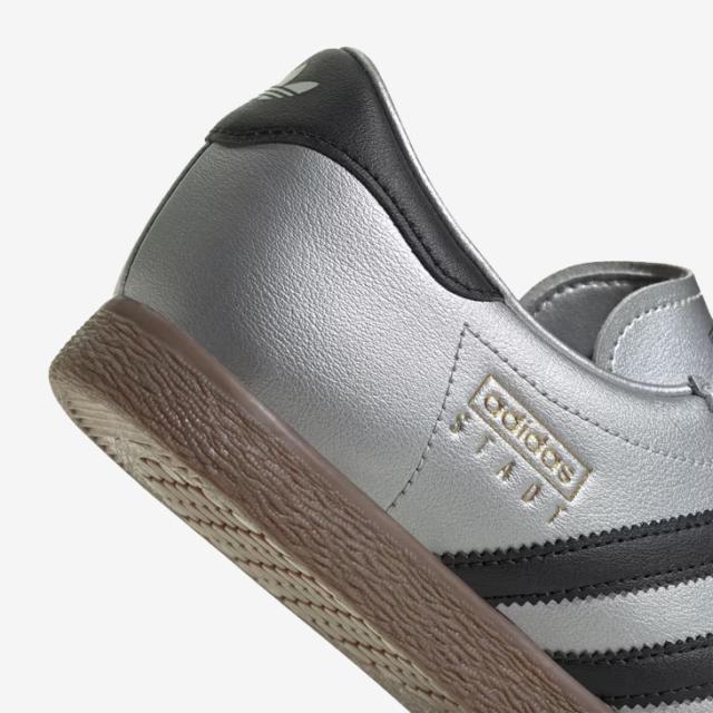 ：ADIDAS Originals｜Stadt Metallic Leather/ アディダス/シュタット レザー/シルバーメタリックｘコアブラック #_7