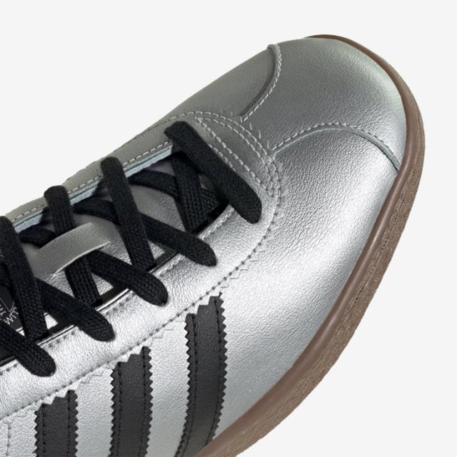 ：ADIDAS Originals｜Stadt Metallic Leather/ アディダス/シュタット レザー/シルバーメタリックｘコアブラック #_8