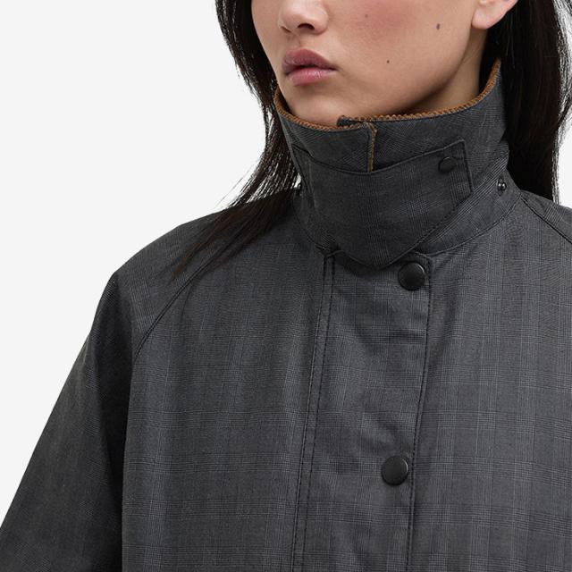 BARBOUR｜W Prince Of Wales Tartan Check Transport Waxed Jacket