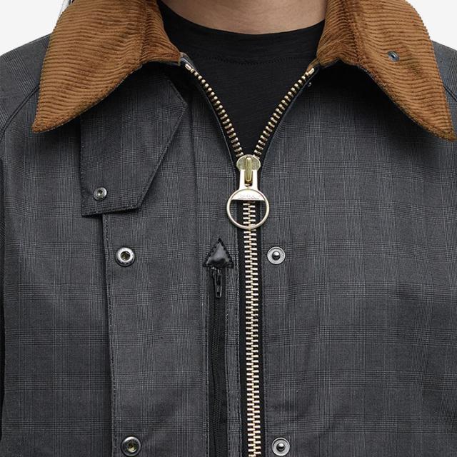 BARBOUR｜W Prince Of Wales Tartan Check Transport Waxed Jacket