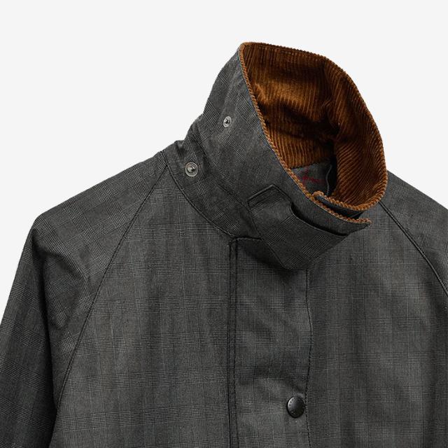 BARBOUR｜W Prince Of Wales Tartan Check Transport Waxed Jacket