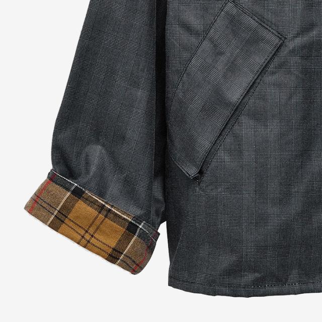 BARBOUR｜W Prince Of Wales Tartan Check Transport Waxed Jacket