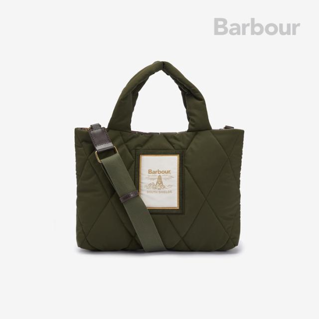・BARBOUR｜Mariah Mini Quilted Tote Bag/ バブアー/マライア ミニ キルテッド トート バッグ/オリーブｘエンシェント #