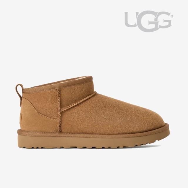 ・UGG｜W Classic Ultra Mini Sheepskin/ アグ/クラシック ウルトラ ミニ シープスキン/チェスナット #