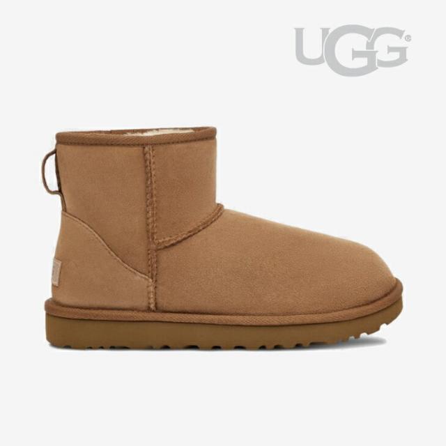 ・UGG｜W Classic Mini II Sheepskin/ アグ/クラシック ミニ 2 シープスキン ムートン/チェスナット #