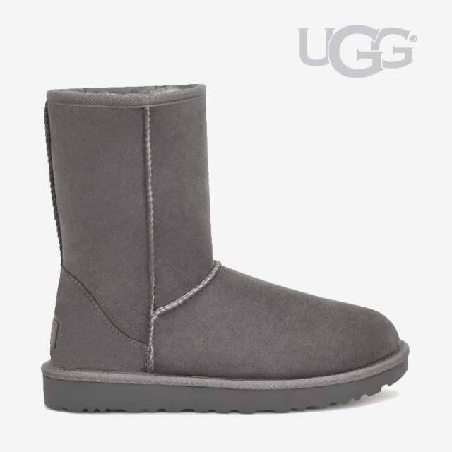 ＊UGG｜W Classic Short II Sheepskin/ アグ/クラシック ショート 2 シープスキン ムートン/グレー #