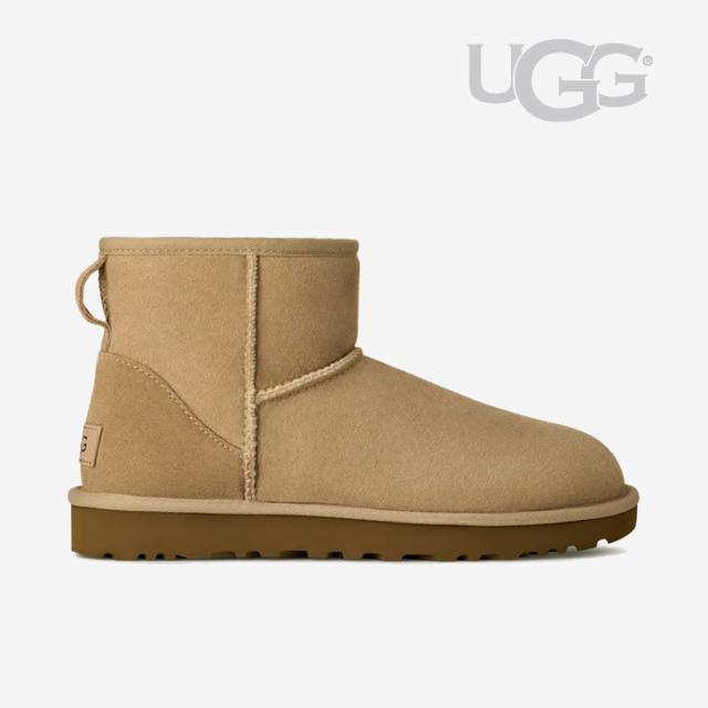 ・UGG｜W Classic Mini II Sheepskin/ アグ/クラシック ミニ 2 シープスキン ムートン/サンド #