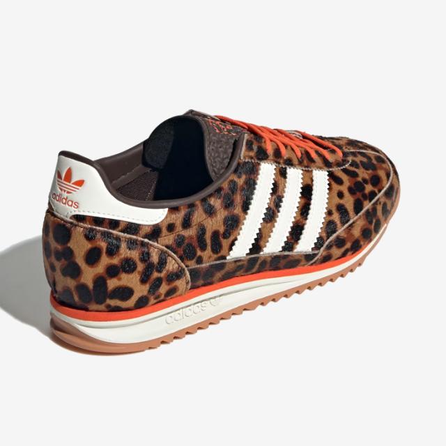 ：ADIDAS Originals｜W SL 72 OG Pony Hair Leopard/ アディダス/SL72 クラシック ランニング オリジナル ポニー ヘアー ハラコ レオパード/ダークブラウンｘオフホワイト #_5