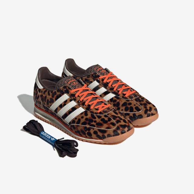 ：ADIDAS Originals｜W SL 72 OG Pony Hair Leopard/ アディダス/SL72 クラシック ランニング オリジナル ポニー ヘアー ハラコ レオパード/ダークブラウンｘオフホワイト #_7