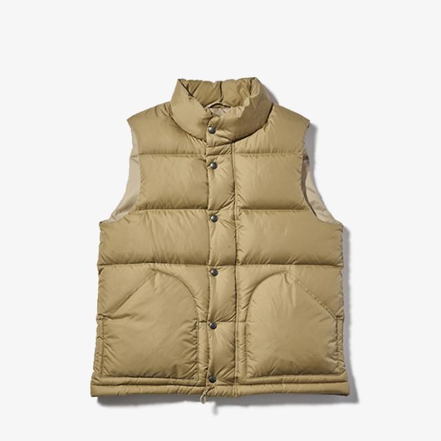 ・SIERRA DESIGN｜Zip Down Vest Classic Nylon Taffeta/ シエラ デザイン/ジップ ダウン ベスト クラシック ナイロン タフタ/V.タン #