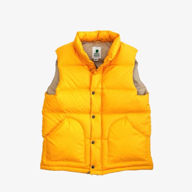 ・SIERRA DESIGN｜Zip Down Vest Classic Nylon Taffeta/ シエラ デザイン/ジップ ダウン ベスト クラシック ナイロン タフタ/イエロー #