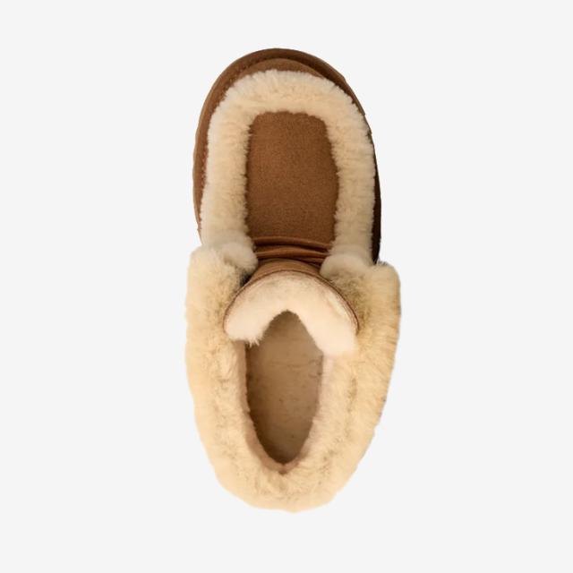 ：UGG｜W Esmee Lace Up Platform Suede Spill-Seam Sheepskin/ アグ/エスミー レースアップ プラットフォーム スエード スピルシーム シープスキン/チェスナット #_3