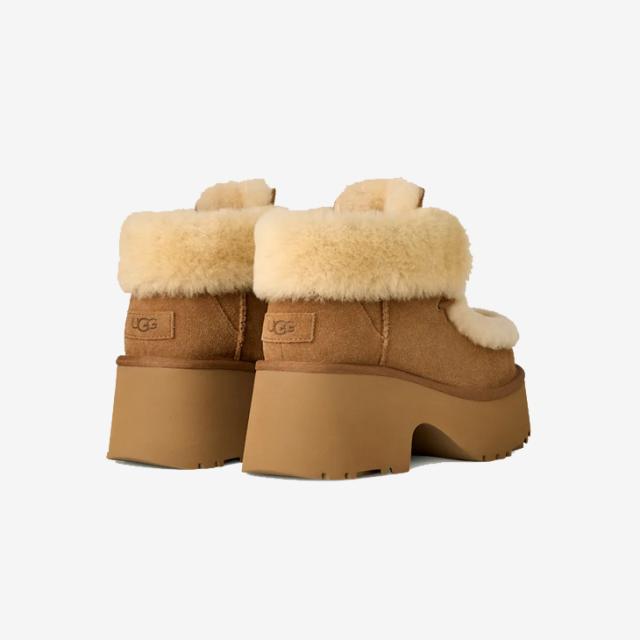 ：UGG｜W Esmee Lace Up Platform Suede Spill-Seam Sheepskin/ アグ/エスミー レースアップ プラットフォーム スエード スピルシーム シープスキン/チェスナット #_6