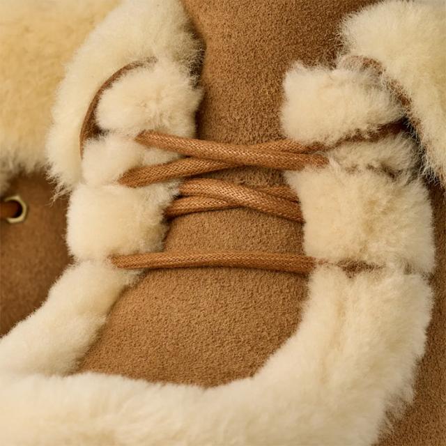 ：UGG｜W Esmee Lace Up Platform Suede Spill-Seam Sheepskin/ アグ/エスミー レースアップ プラットフォーム スエード スピルシーム シープスキン/チェスナット #_7