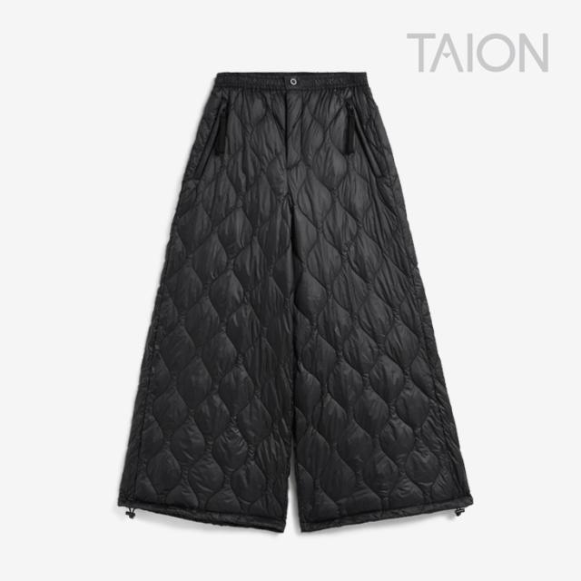 ・TAION｜W Military Split Down Skirt Soft Shell/ タイオン/ミリタリー スプリット ダウン スカート ソフト シェル/ブラック #