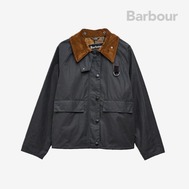 ・BARBOUR｜W Spey Waxed Jacket/ バブアー/スペイ ワックス ジャケット/グレーｘドレス #