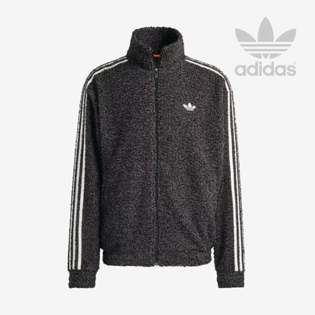 ・ADIDAS Originals｜Boucle Firebird Track Top Cozy Winter/ アディダス/ブークレ ファイヤーバード トラック トップ コージー ウィンター/ブラックｘグレーストレーター #