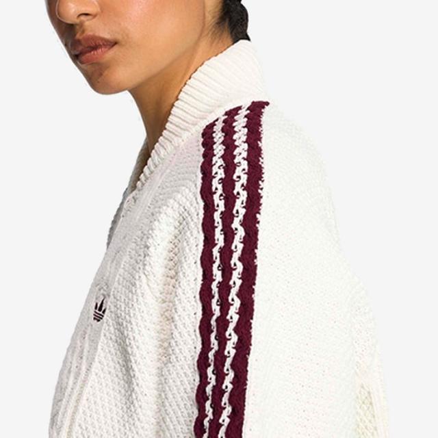 ：ADIDAS Originals｜W Archive Cut Line Knit Track Top Stripe/ アディダス/アーカイブ カット ライン ニット トラック トップ ストライプ/オフホワイト #_4