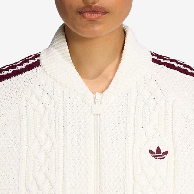：ADIDAS Originals｜W Archive Cut Line Knit Track Top Stripe/ アディダス/アーカイブ カット ライン ニット トラック トップ ストライプ/オフホワイト #_5