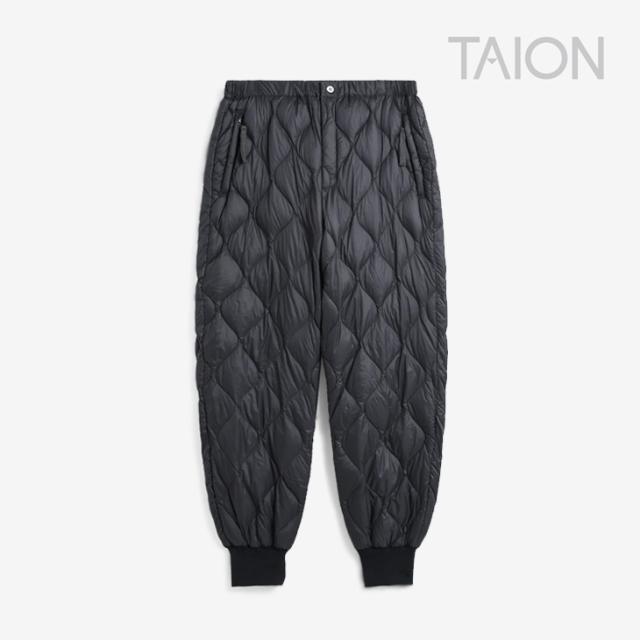 ・TAION｜Military Down Pants Soft Shell/ タイオン/ミリタリー ダウン パンツ ソフト シェル/ダークチャコール #